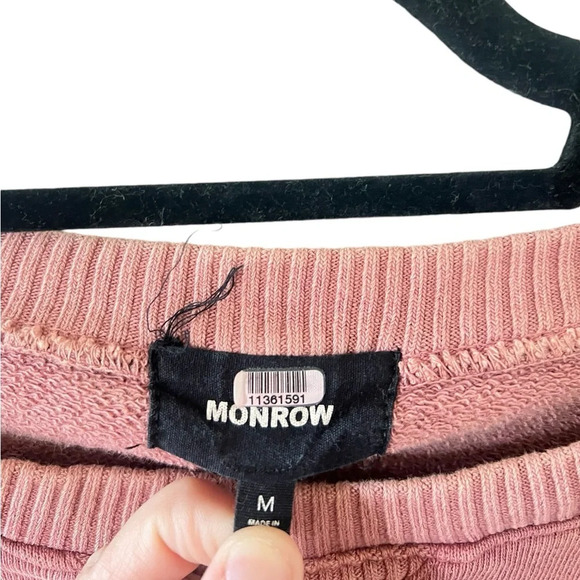 Monrow Star Sweatshirt Maternity Dress - Picture 4 of 6